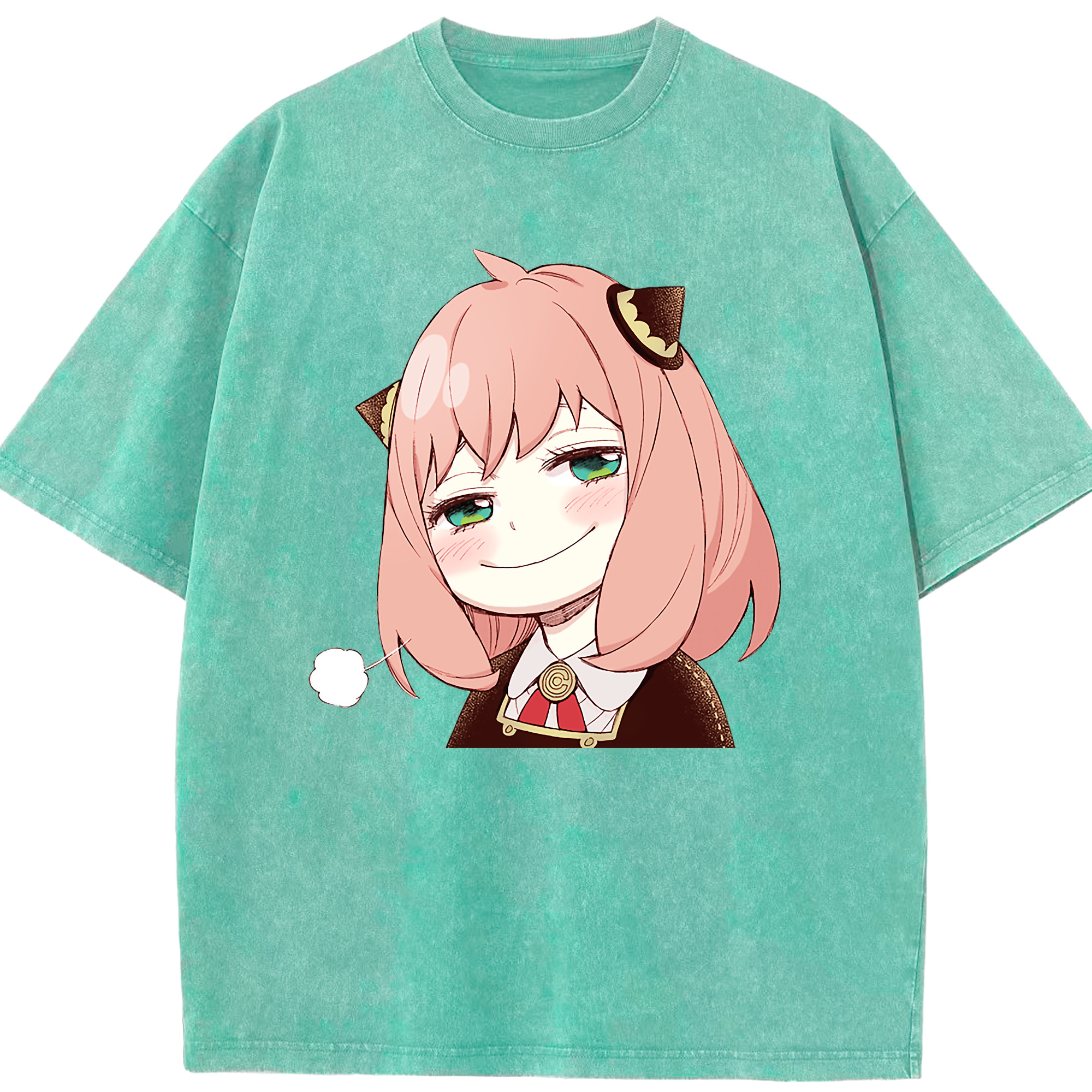 （画像用） SPY×FAMILY间谍家家酒 綿100% ヴィンテージ風 半袖Tシャツ（フロントプリント）